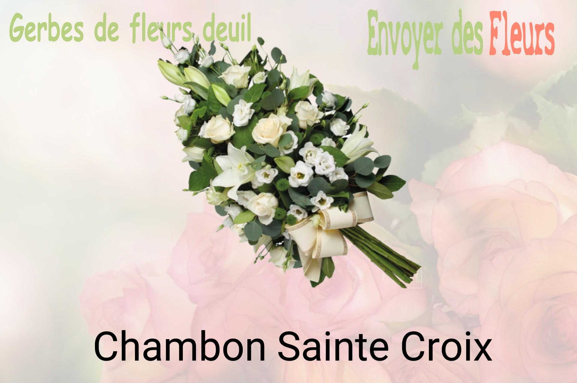 Gerbe de fleurs de deuil livrée à Chambon-Sainte-Croix